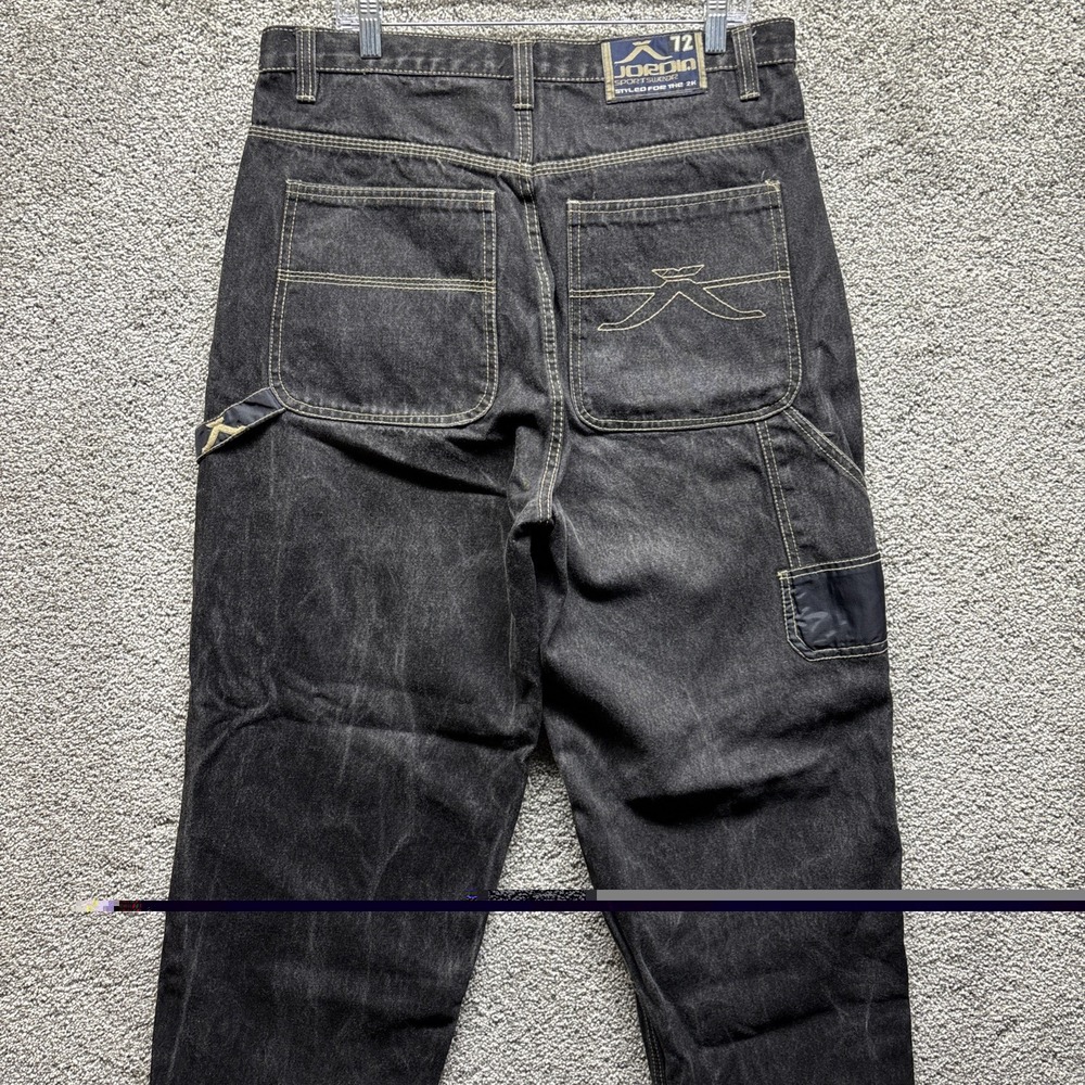 Vintage Y2K Jordin Sportswear Carpenter Baggy Wide Leg Double‎ Knee Jeans 36x33
